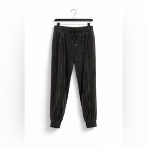 REVAMPED Velour Jogger Pants Relaxed Luxe Athleisure Streetwear